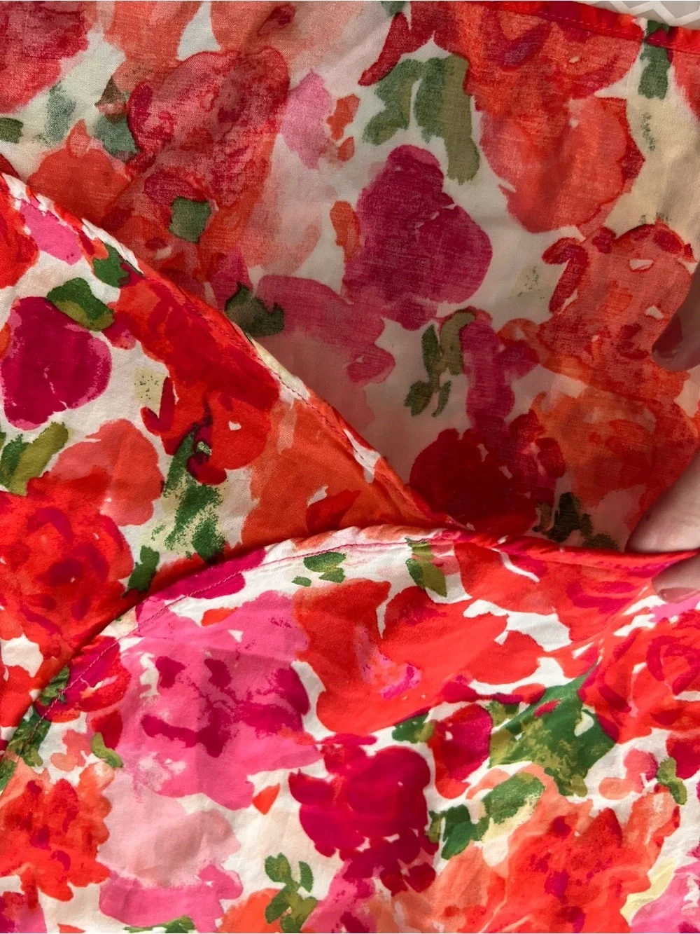 Place Floral WatercolorTwo Piece in Red, Pink and Green. Size 10/12